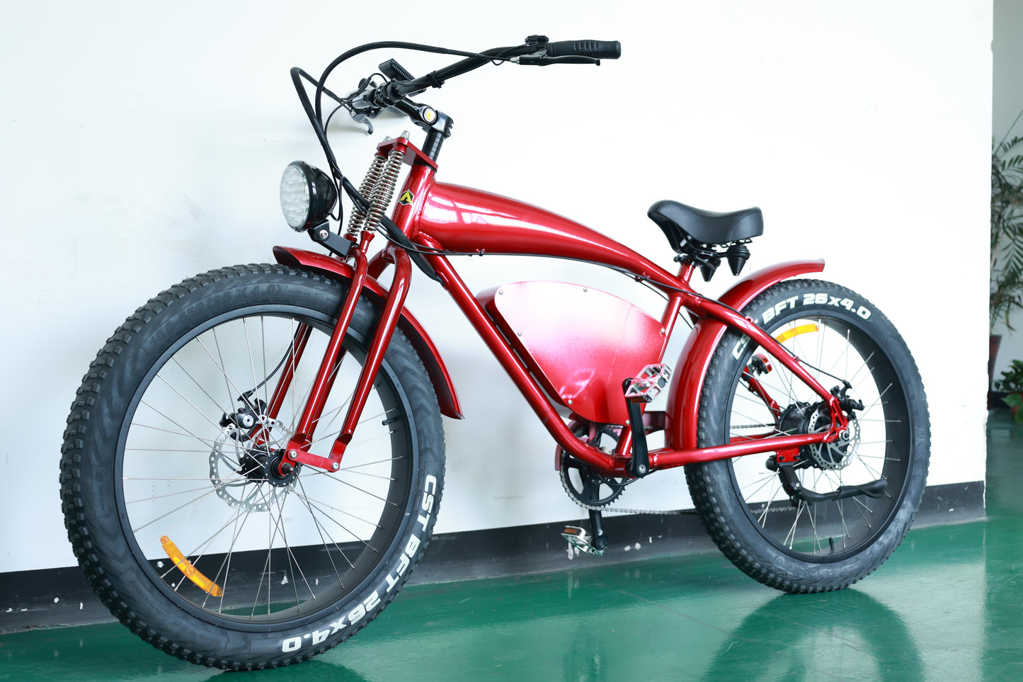 26-inch high carbon steel full suspension electric bikes（E9）