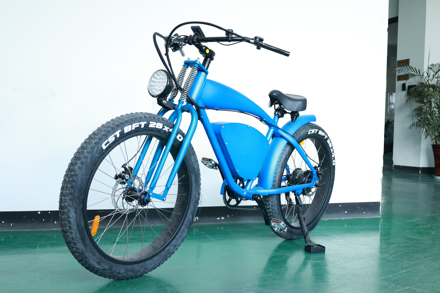 26-inch high carbon steel full suspension electric bikes（E9）